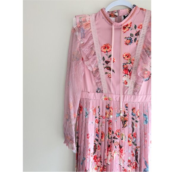 Keinmay Floral coquette pleated dress - Picture 8 of 12